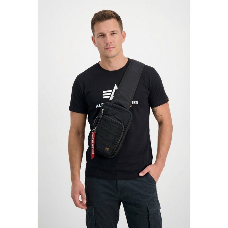 Alpha Industries Taška Label Sling Bag černá