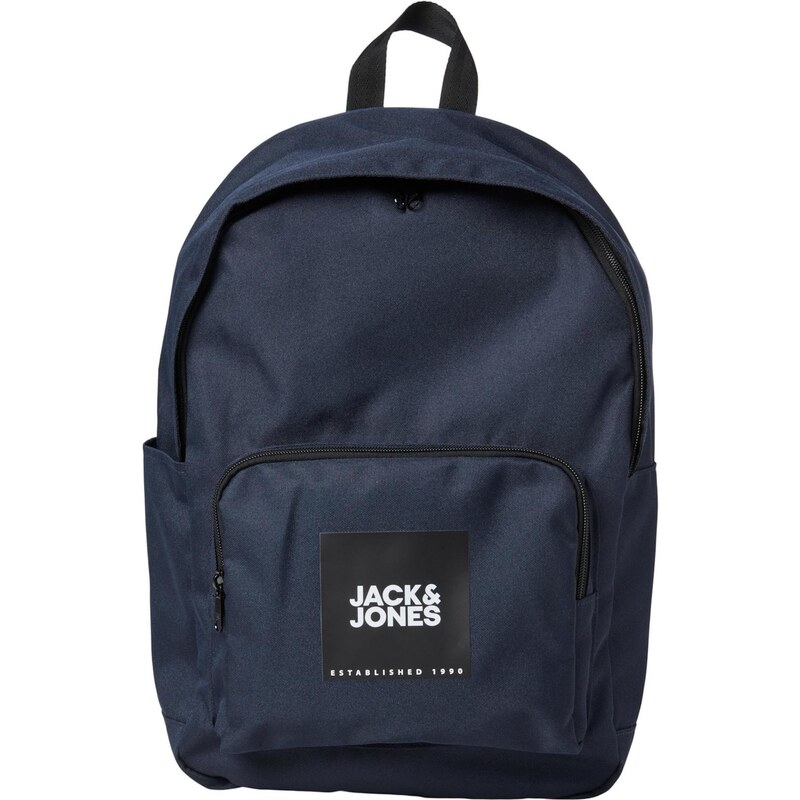 JACK & JONES Batoh Back to School tmavě modrá / černá / bílá 113674051