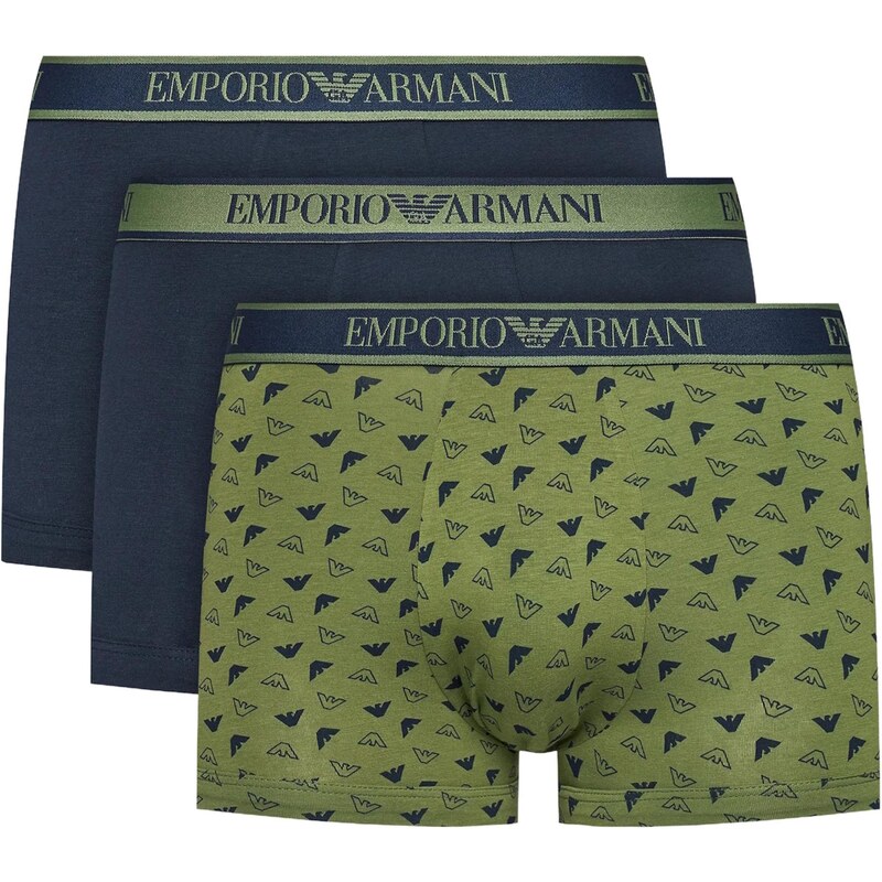 Emporio Armani Boxerky námořnická modř / zelená