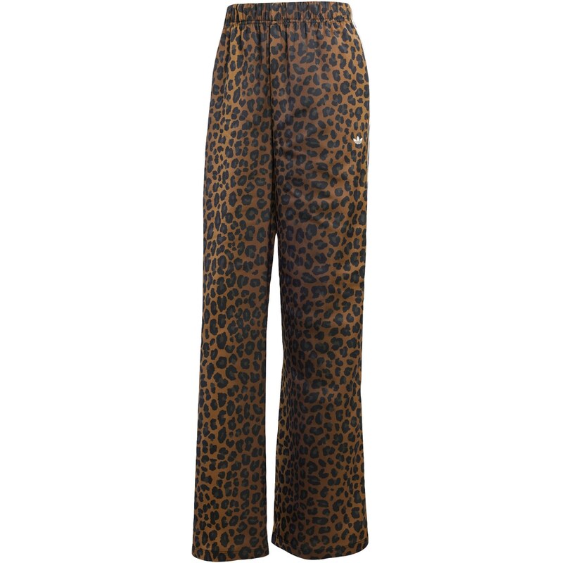 ADIDAS ORIGINALS Kalhoty Wide Leg Satin hnědá / šedá / černá /