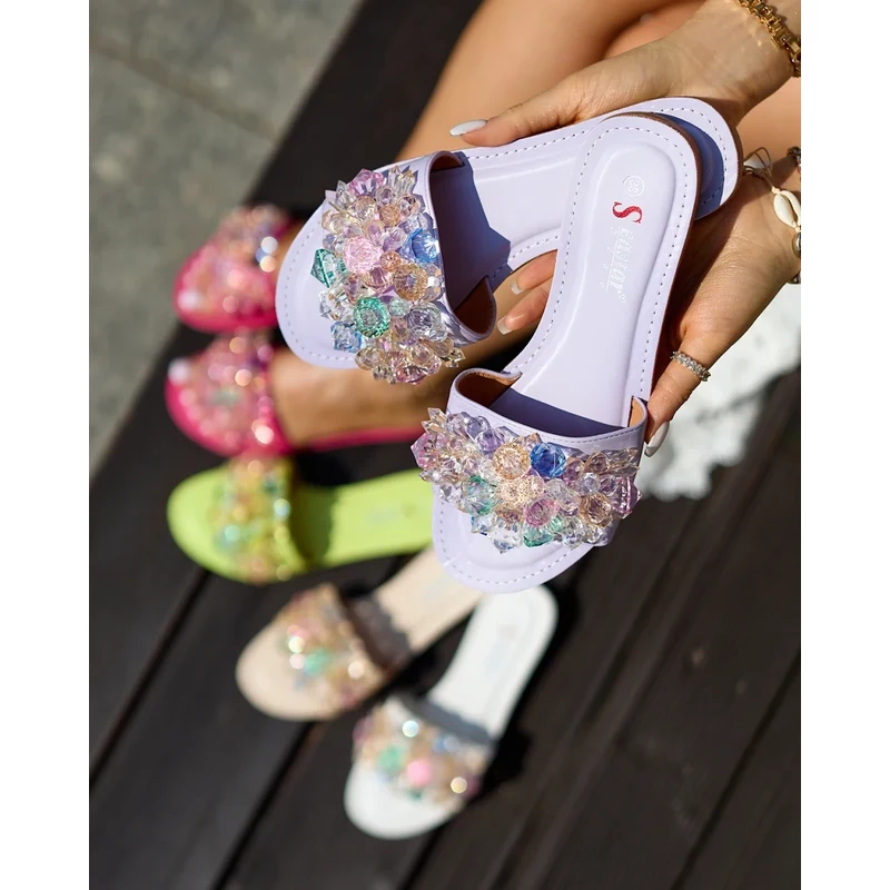 Dámské pantofle Resti Royalfashion s krystaly 113671029