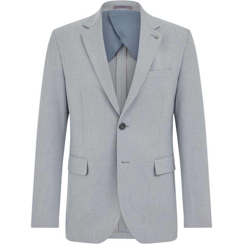 WE Fashion Společenské sako světle šedá