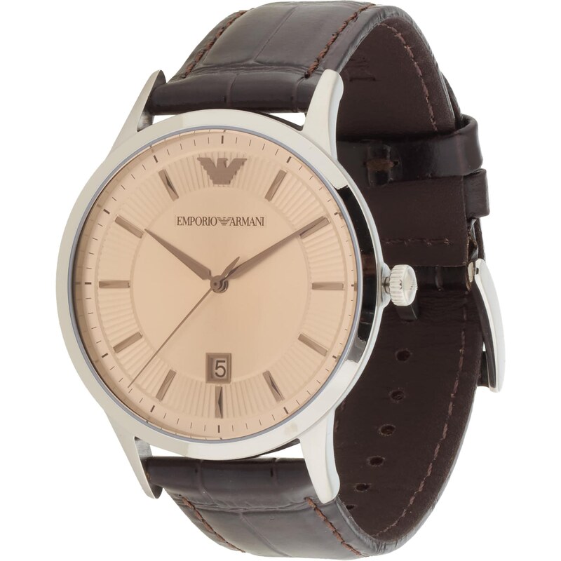 Emporio Armani Analogové hodinky hnědá