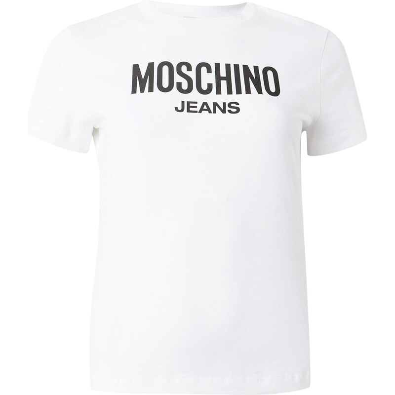Moschino Jeans Tričko černá / bílá 113674967