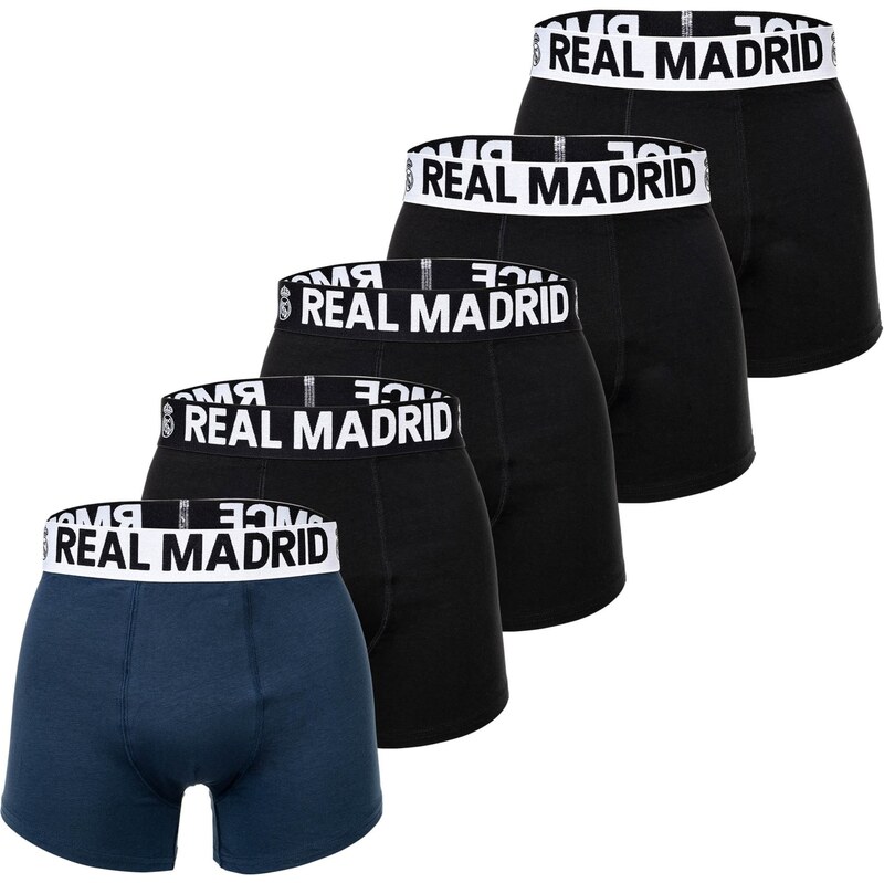 Real Madrid Boxerky marine modrá / černá / bílá
