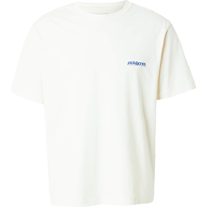 JACK & JONES Tričko JWHunion krémová / námořnická modř