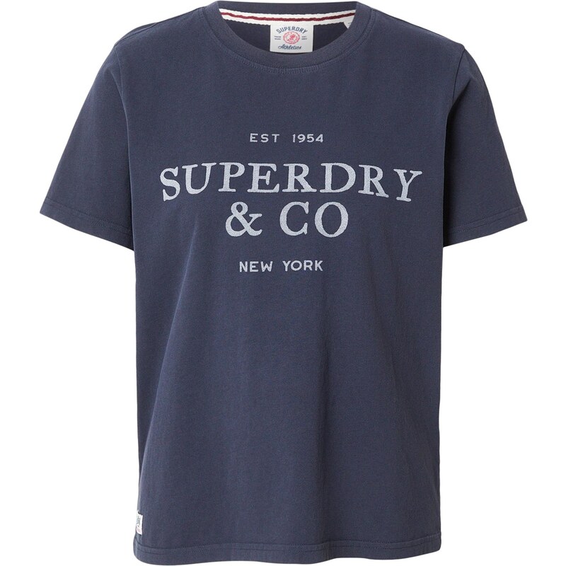 Superdry & Co Tričko námořnická modř / světlemodrá