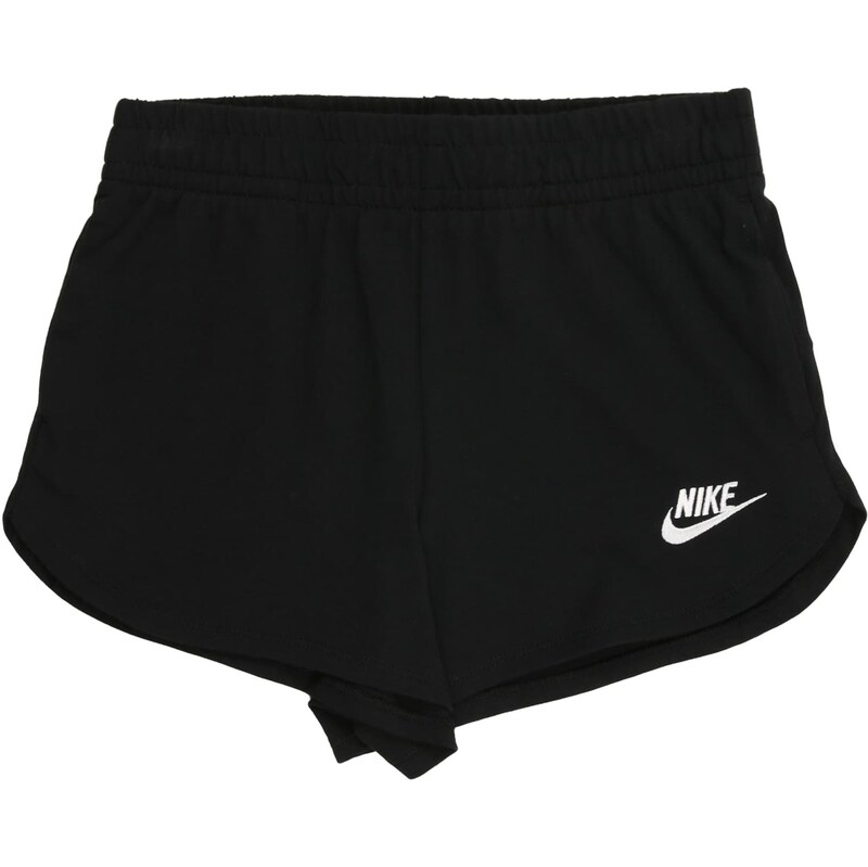 Nike Sportswear Kalhoty černá / bílá