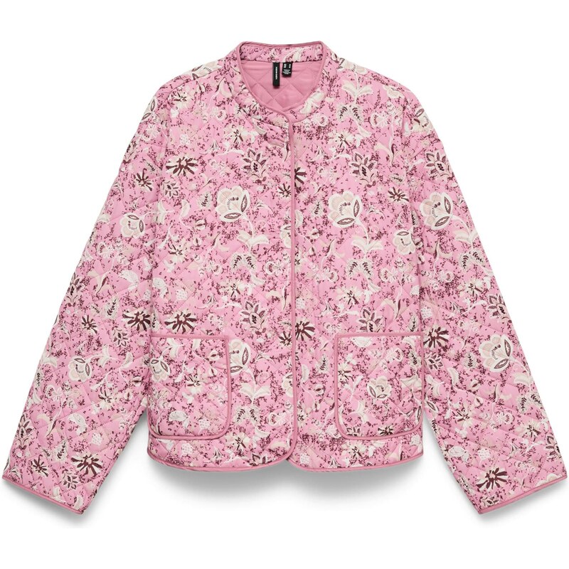 VERO MODA Přechodná bunda VMJane pink / růžová / vínově červená / bílá 113675938