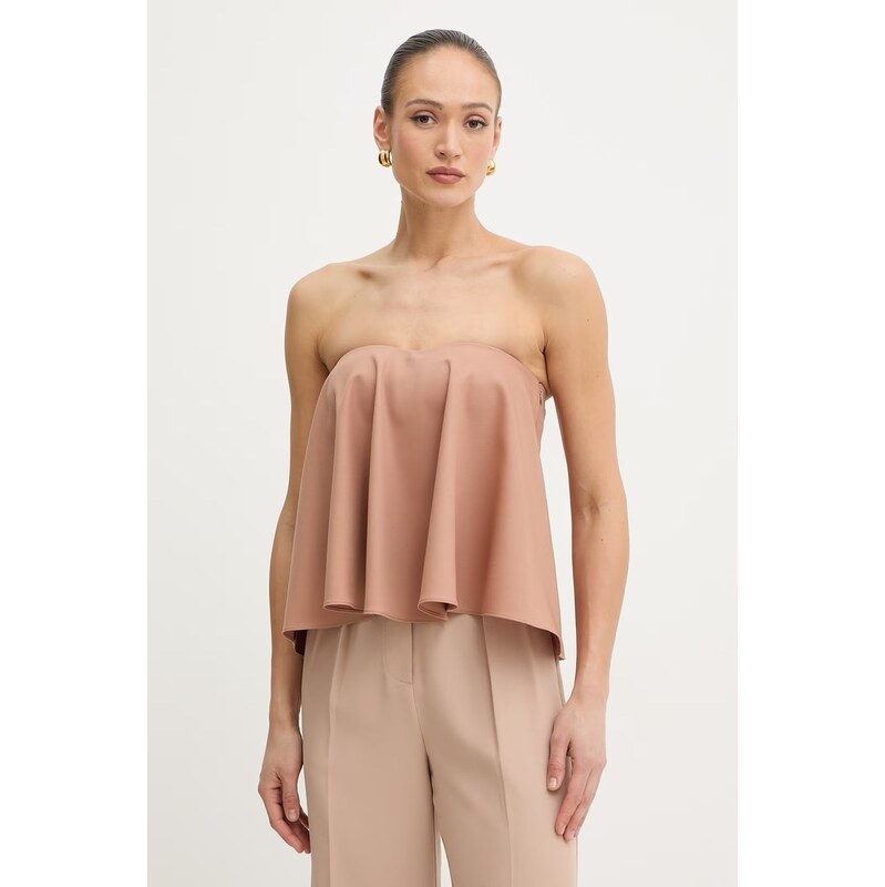 Twinset halenka s odhalenými rameny dámská s příměsí vlny 113766725