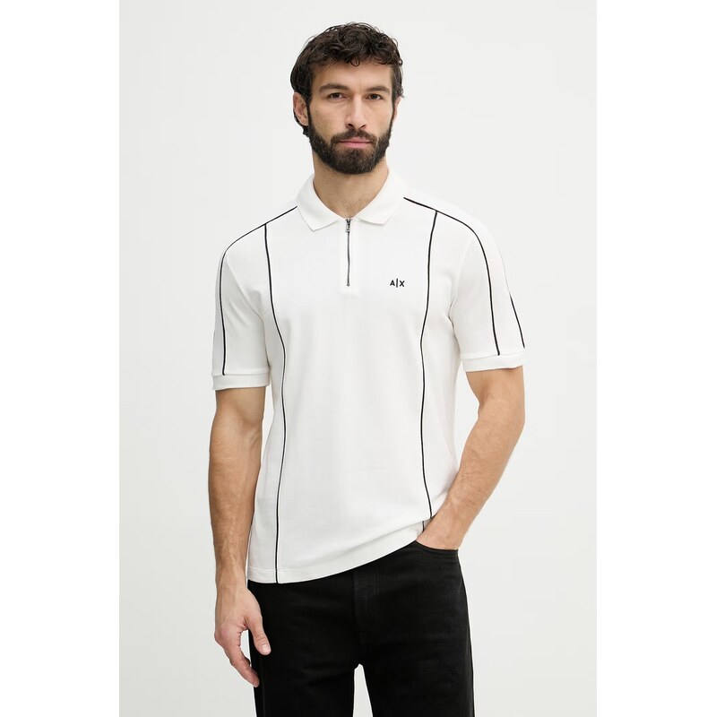 Armani Exchange polo pánské bavlněné
