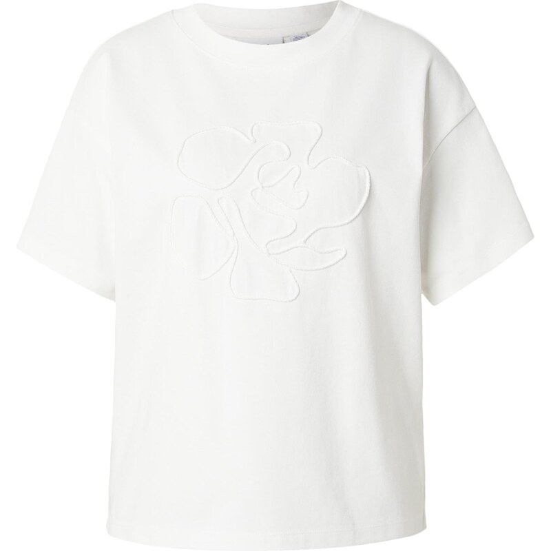VILA Tričko VIMONIE FLORAL bílá