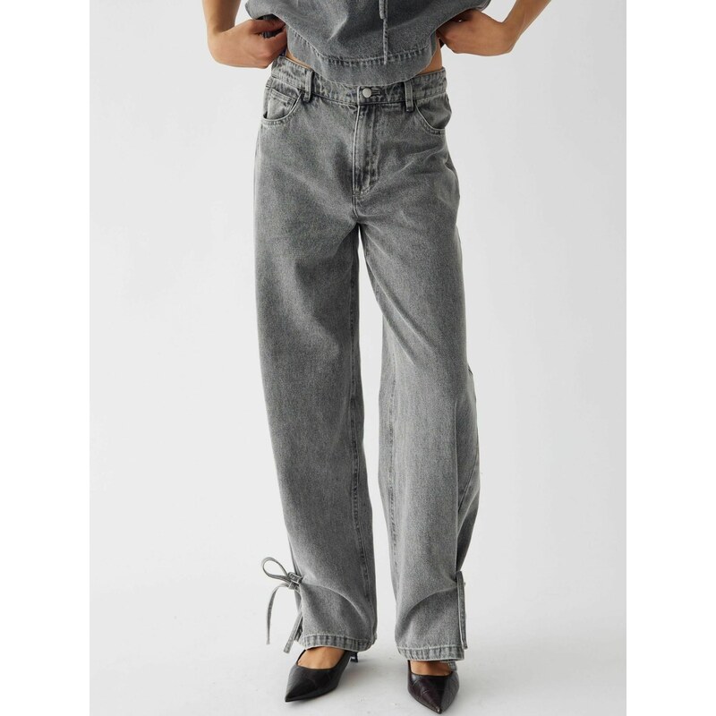 Noella Džíny N-Kika MW Jeans šedá 113675458