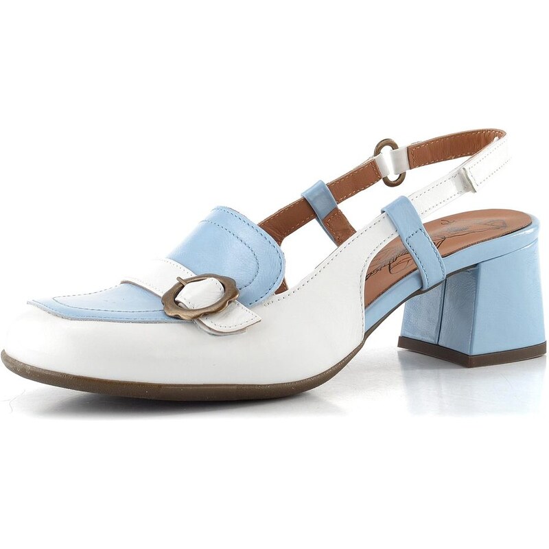 Fly London lodičky s volnou patou sky blue/offwhite P145456002 113676163