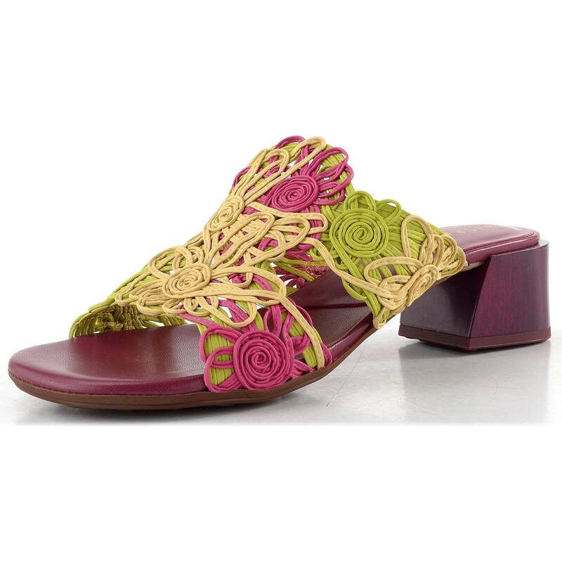 Hispanitas pantofle na podpatku Tulipan Multi Yellow HV264841 113676208