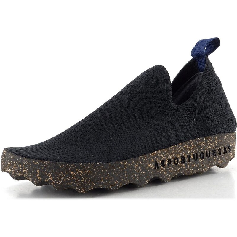 Asportuguesas prozouvací úpletové polobotky Care black P018019026 113676331