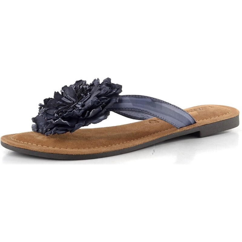 Lazamani žabky s květinou black 33517 113676362