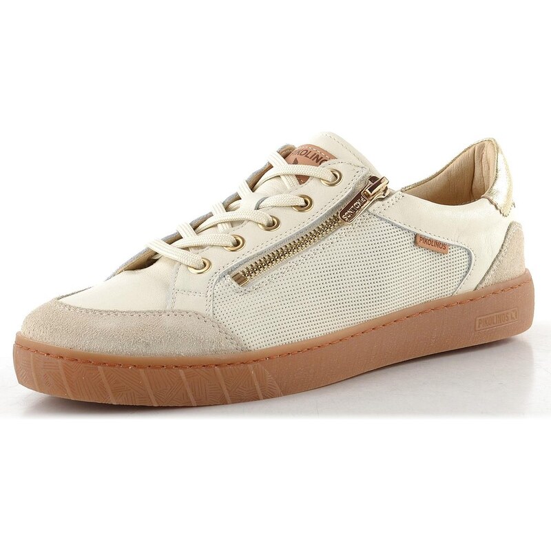 Pikolinos polobotky se zipem Lanzarote off white W7B-6737C2