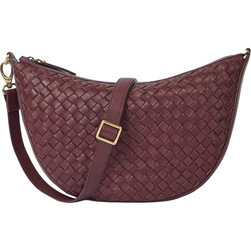 O my bag Kabelka Leo Maxi Dark Cherry Woven
