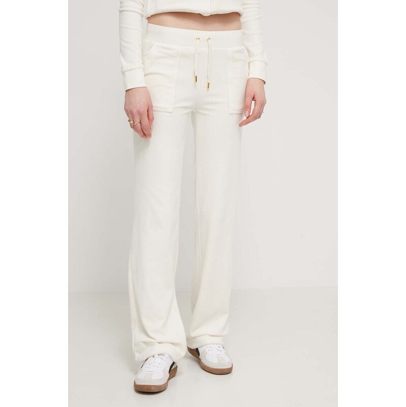 Juicy Couture Velurové teplákové kalhoty Juicy Couture