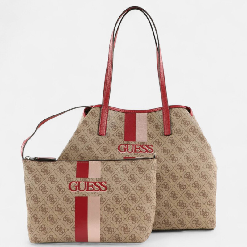 Béžová kabelka Guess Vikky Shopper 56601