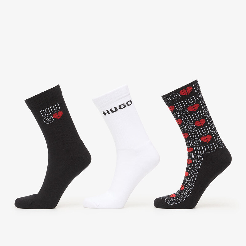 Ponožky Hugo Boss 3-Pack Qs Valentine Cc Excalibur Grey 43-46
