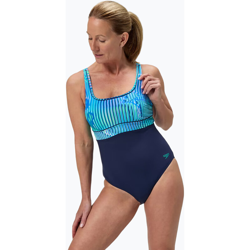 Dámské jednodílné plavky Speedo Shaping Contour Eclipse Printed