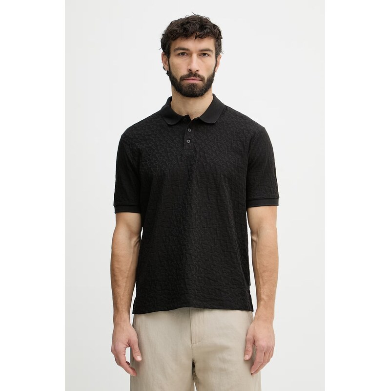 Armani Exchange polo pánské bavlněné