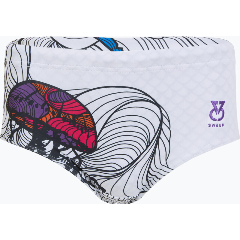 Pánské plavecké boxerky SWEEP Aqua Medusa white