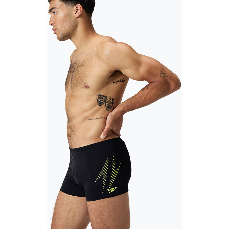 Pánské plavky Speedo Hyper Boom Placement black/hyper yellow