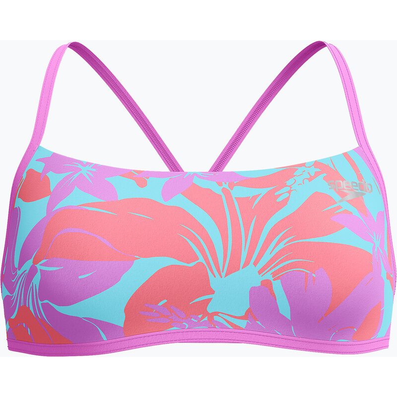 Horní díl plavek Speedo Allover Digital Crossback Crop Top