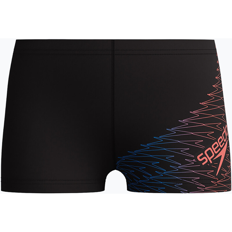 Dětské plavecké boxerky Speedo Medley Logo Aquashort antracit