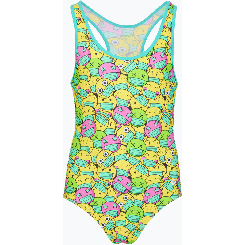 Dětské jednodílné plavky RAS Face Classic Back multicolour