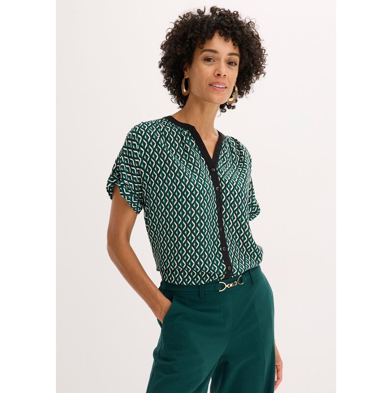 bonprix Oversize halenka zelená Žena