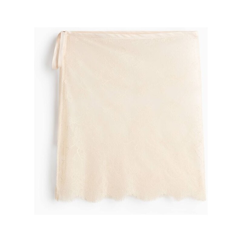 H&M - Krajkový šátek kolem boků - béžová 113693271