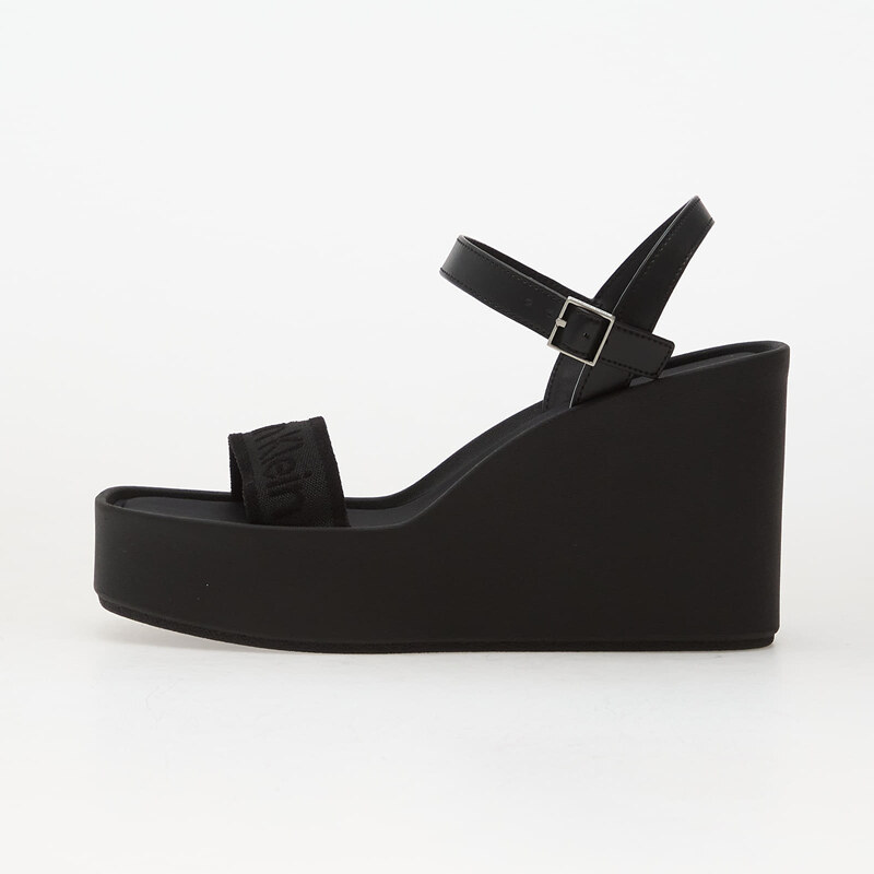 Tenisky Calvin Klein Wedge 70 Sandal Webbin Black EUR 39 113735869