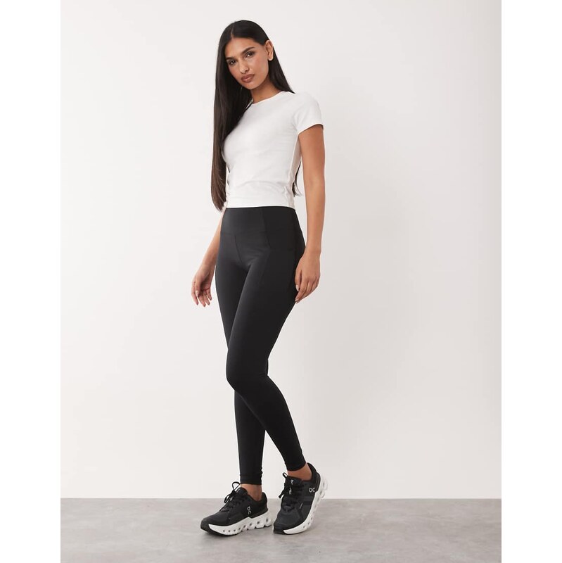 4505 Hourglass active waist snatching high rise gym legging in black 115515842