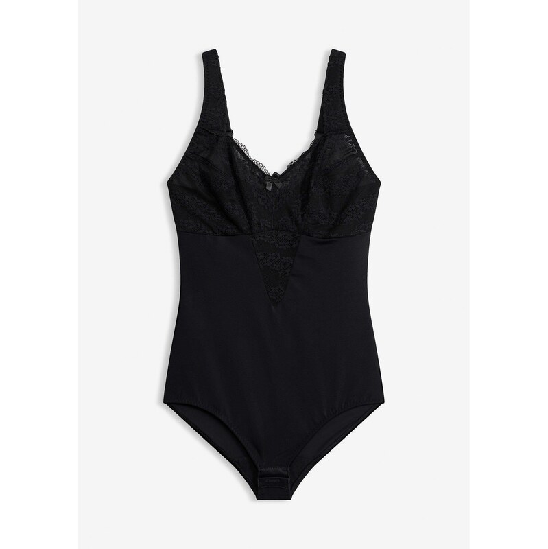 bonprix Stahovací body s kosticemi a krajkou, střední tvarující efekt 113706591
