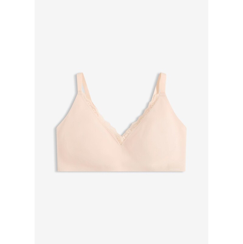 bonprix Podprsenka Feel Comfort bez kostic, s krajkou, řezaná laserem 113706603