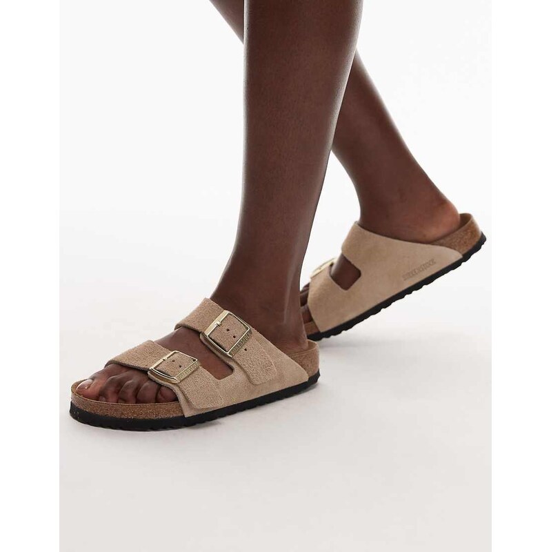Birkenstock Arizona regular fit suede sandals in sandcastle