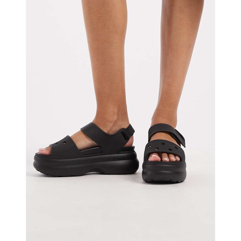 Crocs Soho platform Sandal in black
