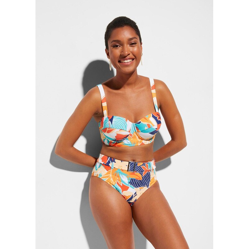 bonprix Bikiny s kosticemi a vysokými kalhotkami (2dílná souprava) 114743843