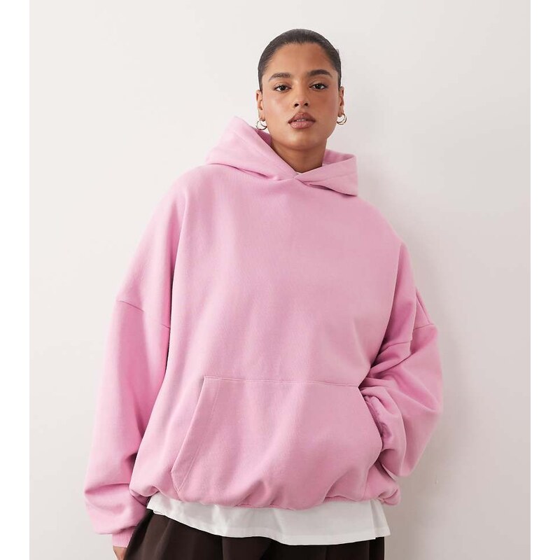 ARRANGE Curve oversized premium heavy weight hoodie in pink 115565948