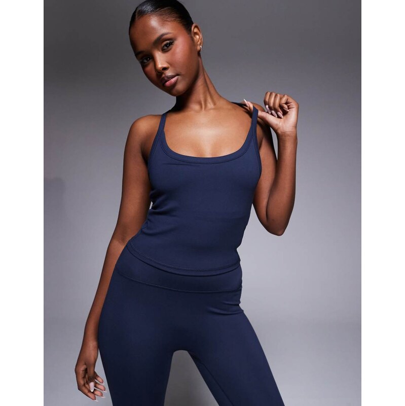 4505 Icon soft touch yoga cami with inner bra and adjustable