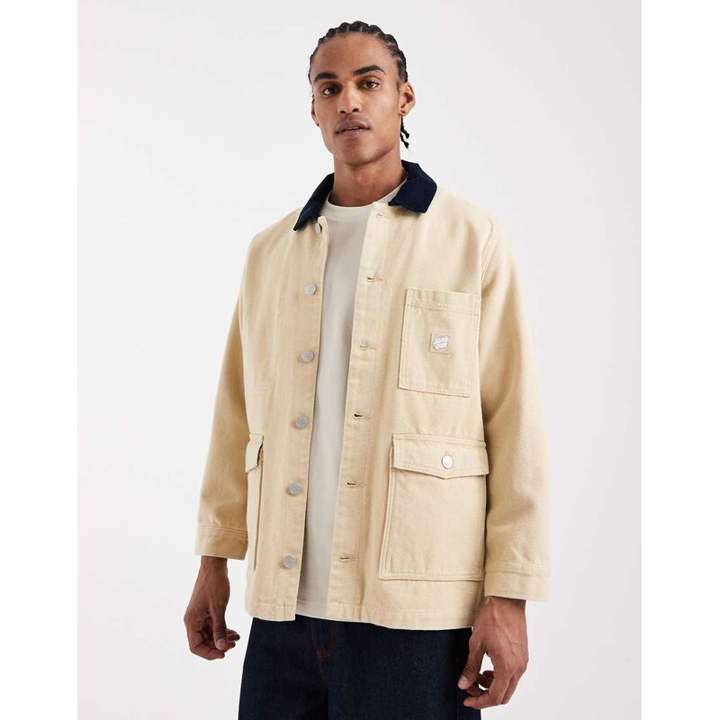 Santa Cruz strike chore jacket in beige-Neutral