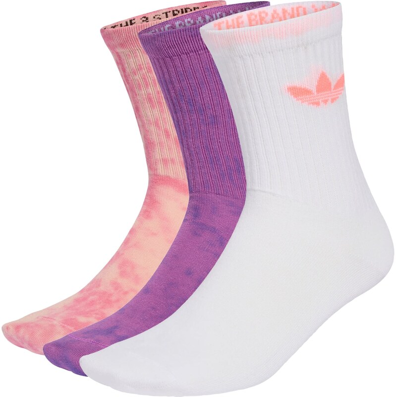 ADIDAS ORIGINALS Ponožky fialová / korálová / růžová / bílá