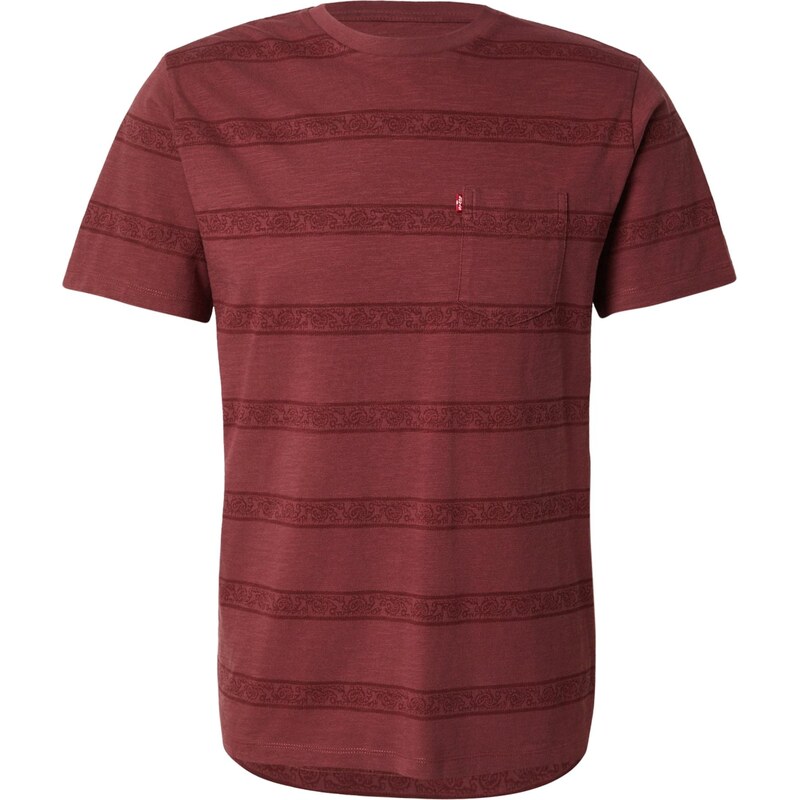 LEVIS  Tričko Classic rezavě červená