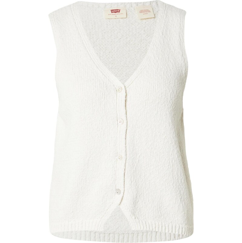 LEVIS  Kardigan Helen Mini Boucle Vest bílá