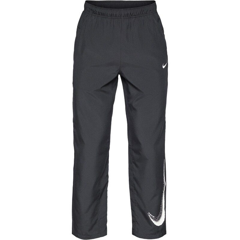 NIKE Sportovní kalhoty černá / bílá
