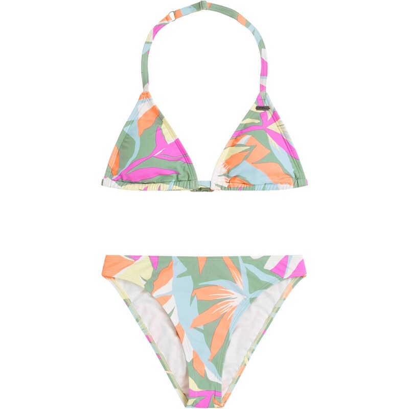 ONEILL Bikiny Essentials Triangle světlemodrá / světle žlutá / pink 113711398